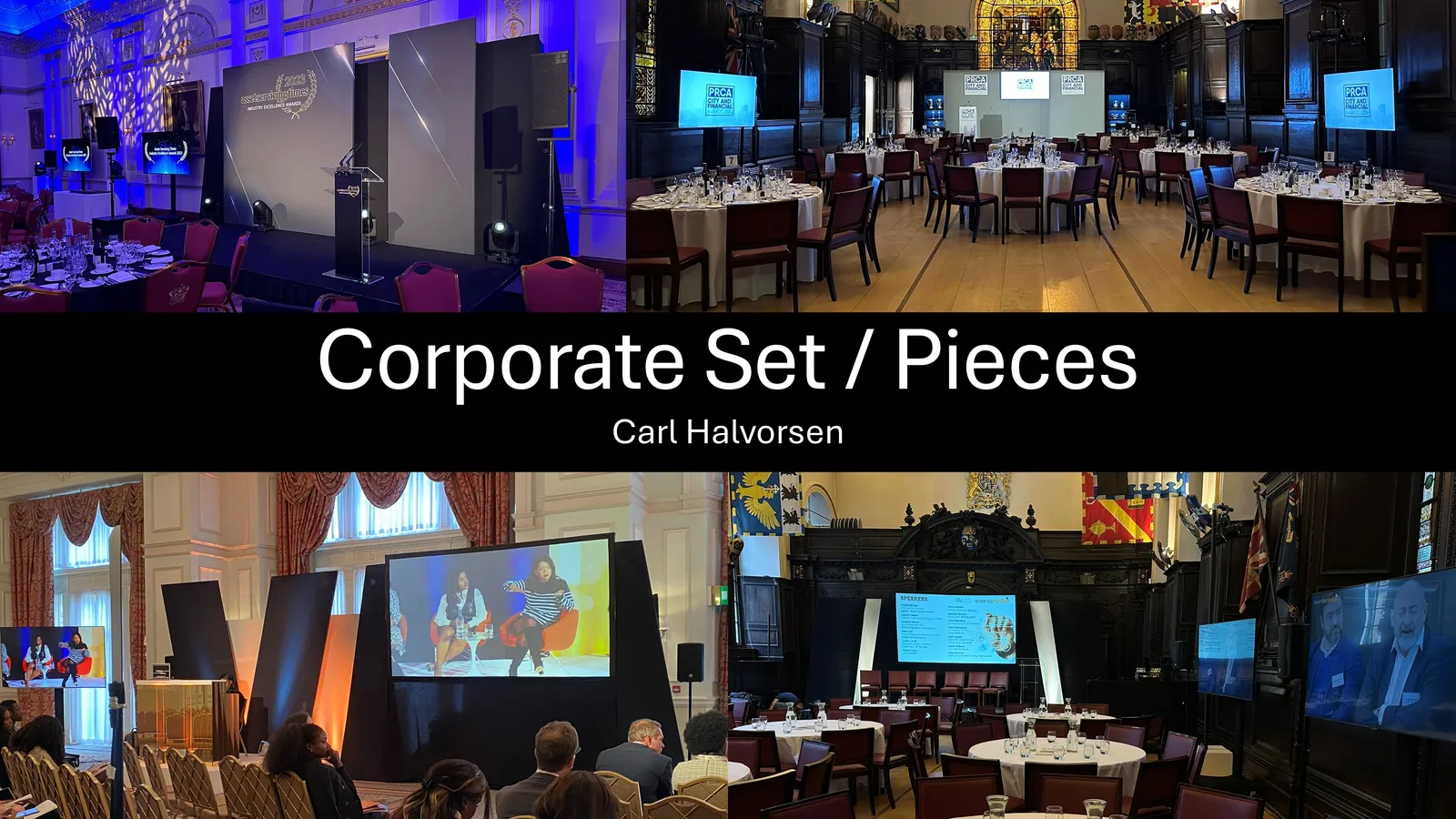 Corporate set design by Acorn AV