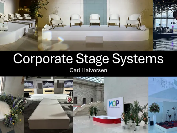 Corporate stage system by Acorn AV