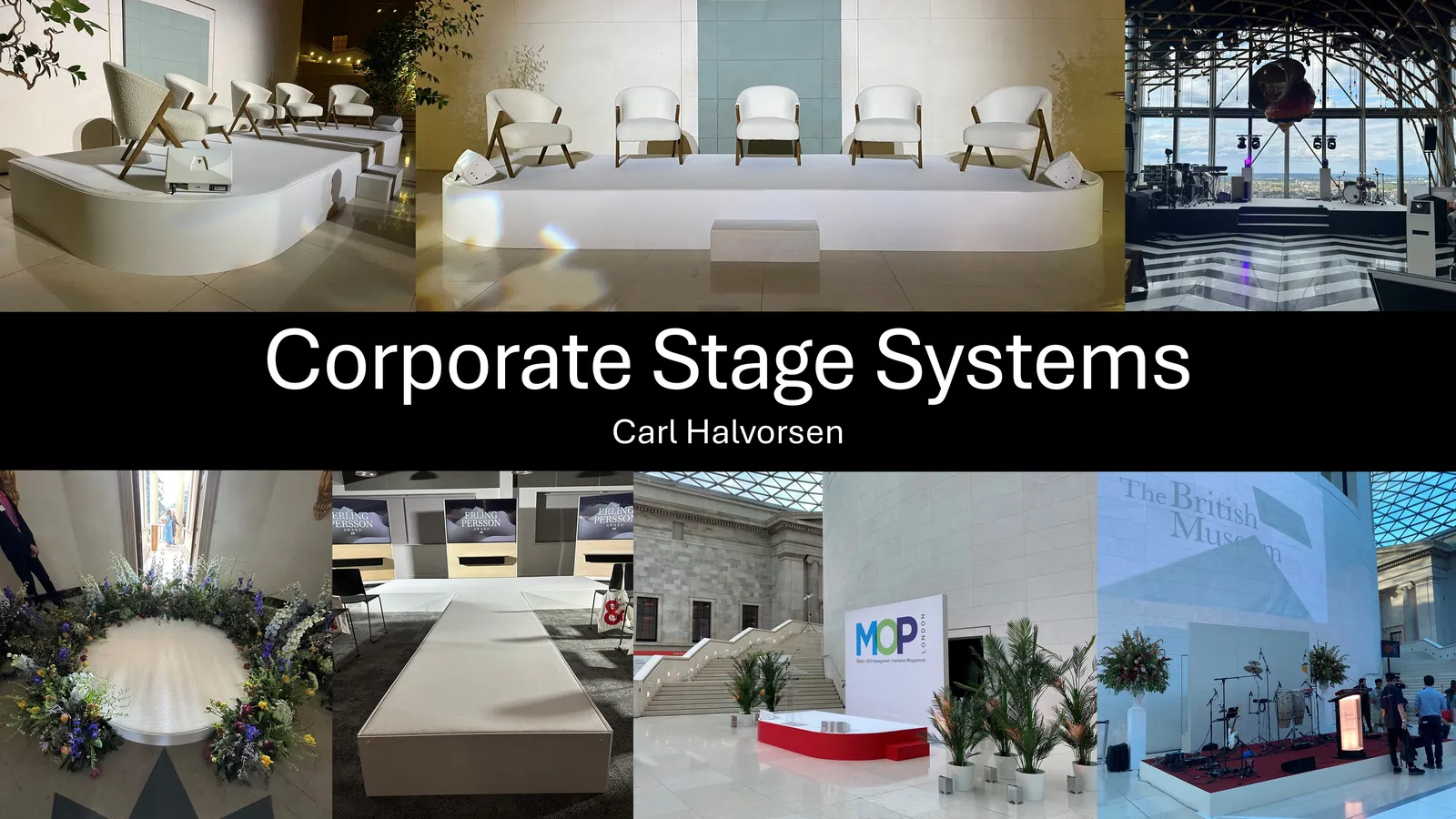 Corporate stage system by Acorn AV